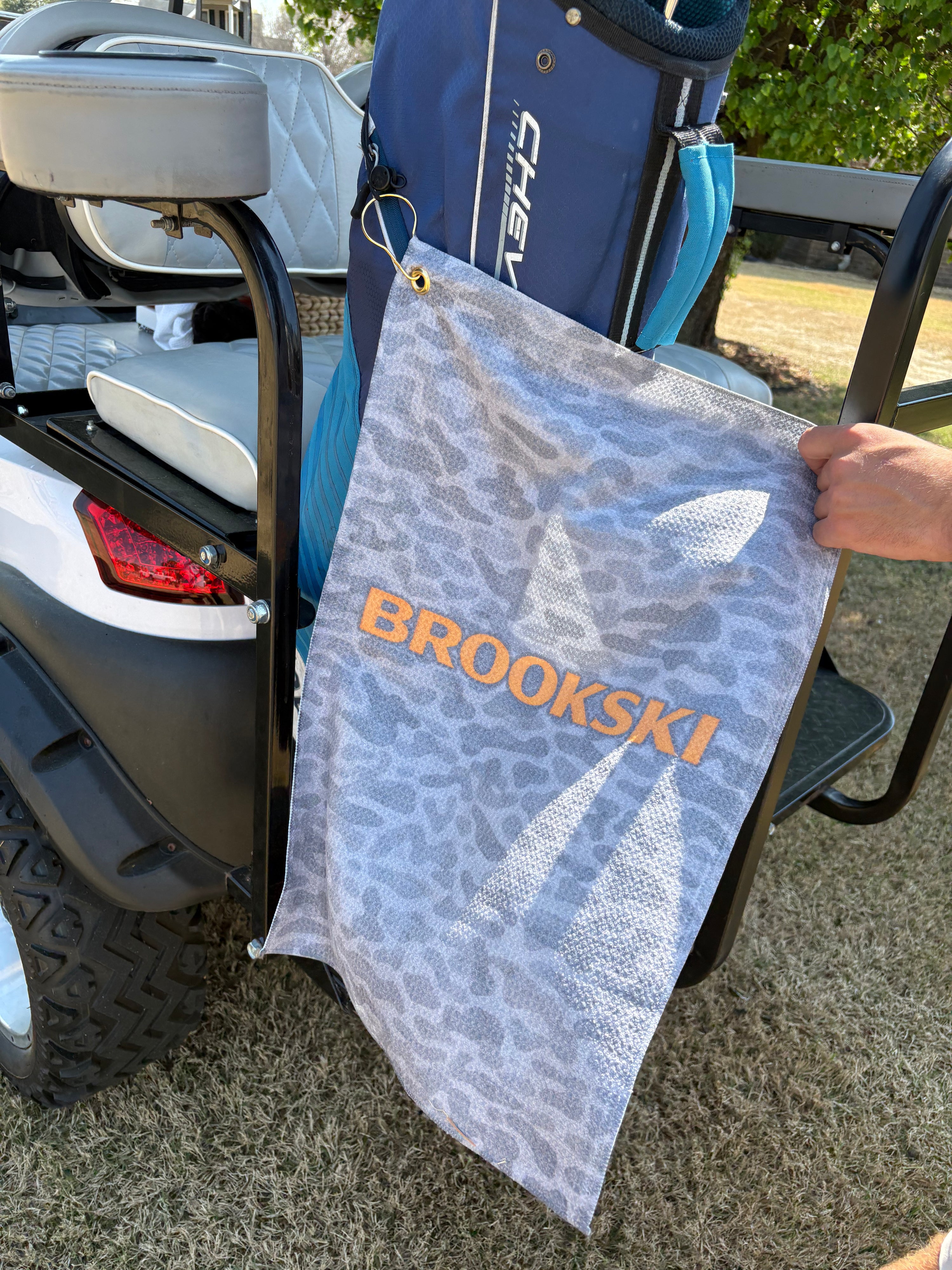 Brookski Deer Camo Golf Towel Microfiber Club Towel