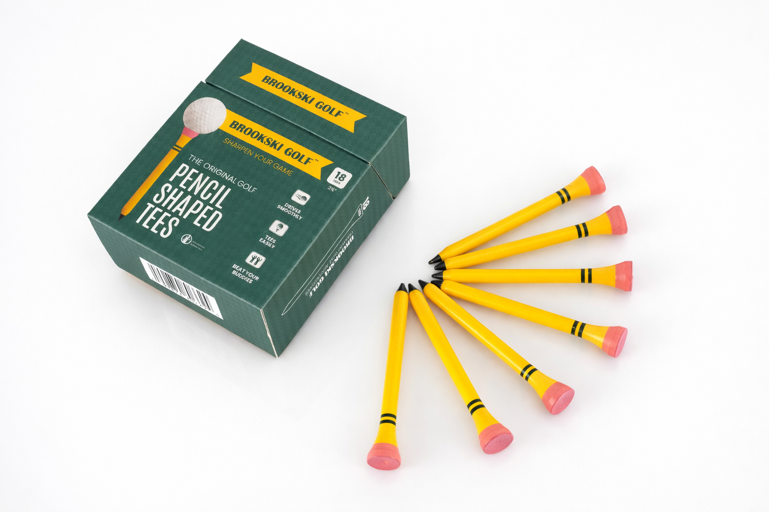 Brookski Golf 18 pack Pencil Shaped Golf Tees 2 ¾"