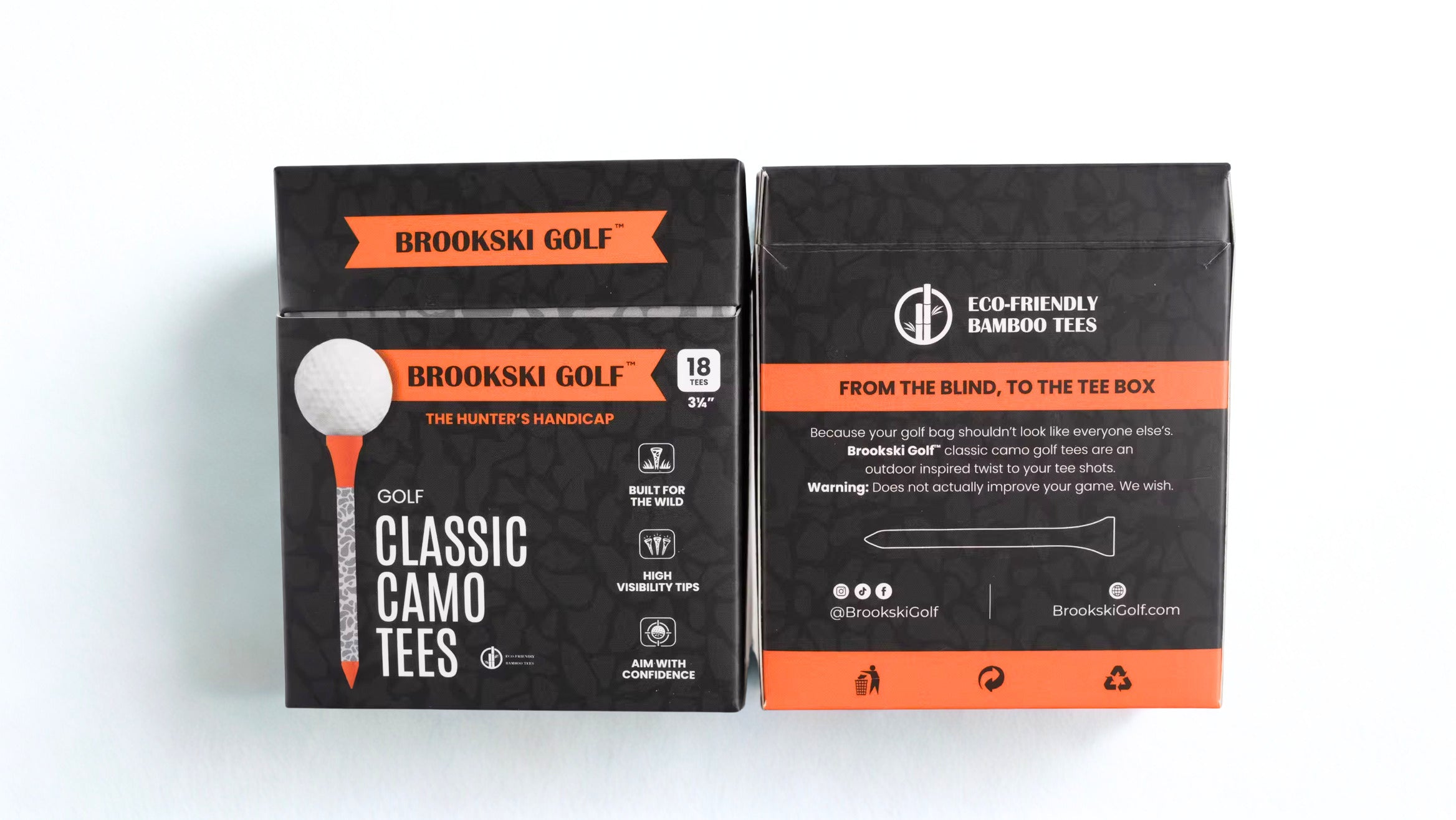 Brookski Golf 18 pack Deer Camo Golf Tees 3 ¼"